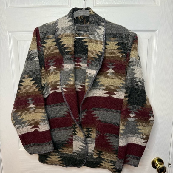 Karen Kane Lifestyle Patterned Cardigan - Picture 1 of 5